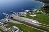 Luftaufnahme F�hrhafen Mukran Foto Insel R&uuml;gen
